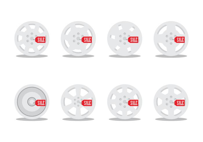 Vintage Hubcap Vectors 