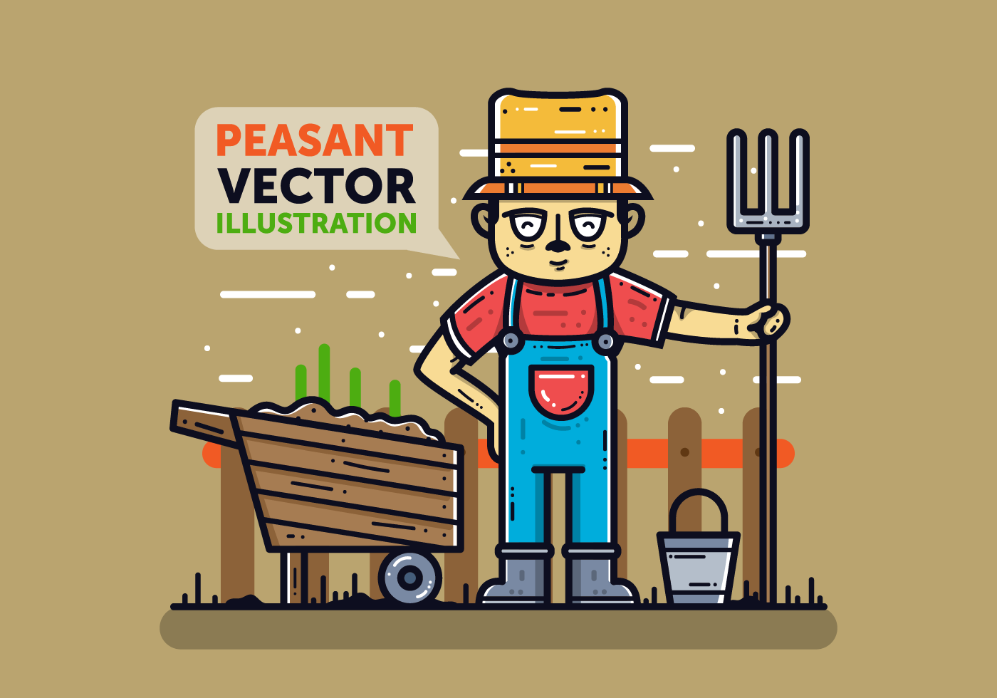 Free Peasant Vector 157275 Vector Art at Vecteezy