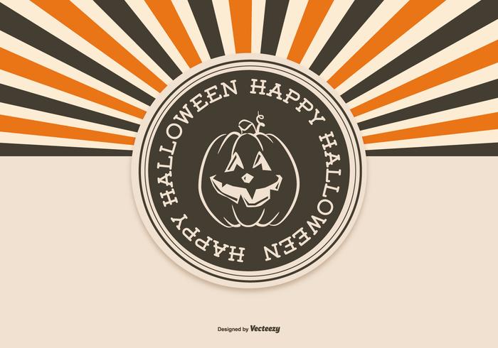 Retro Style Halloween Background vector