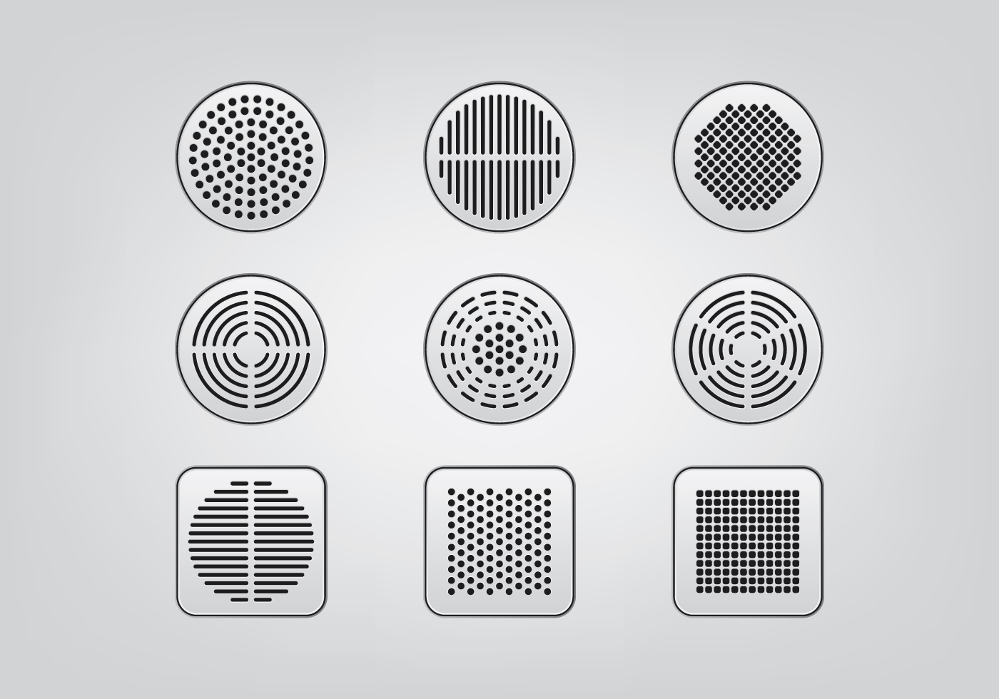 Speaker Grill Icons 157309 Vector Art at Vecteezy