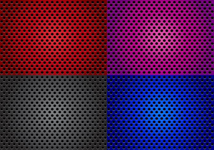 Speaker Grill With Different Color Vectors 