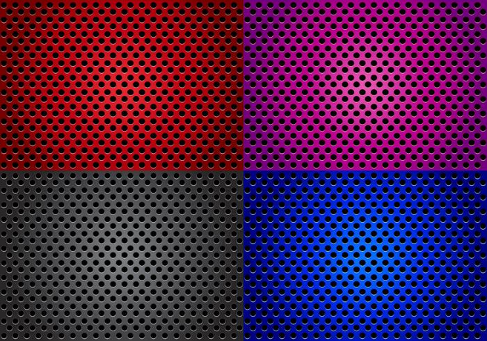 Speaker Grill With Different Color Vectors 