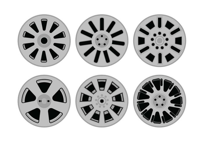 Hubcap vector set Hubcap vector set