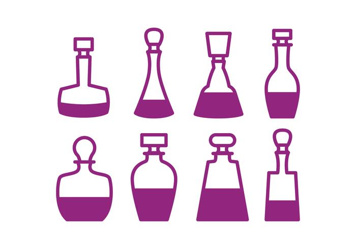 Decanter Icons vector