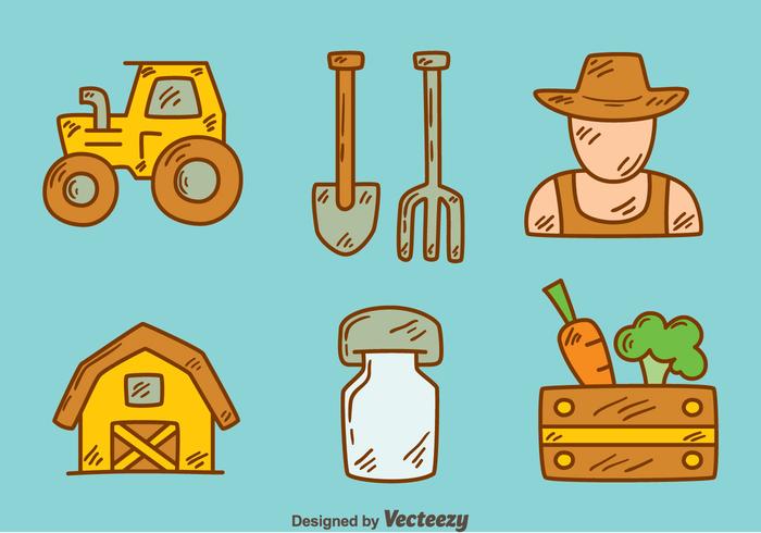 Hand Drawn Peasant Element Vector