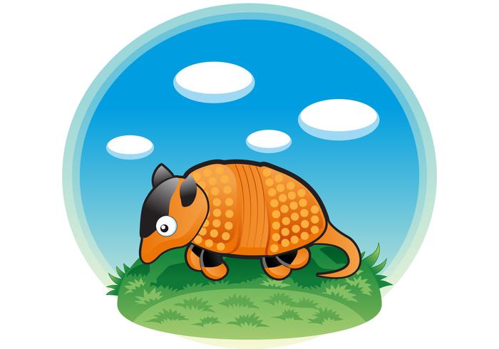 Cute Armadillo Vector 