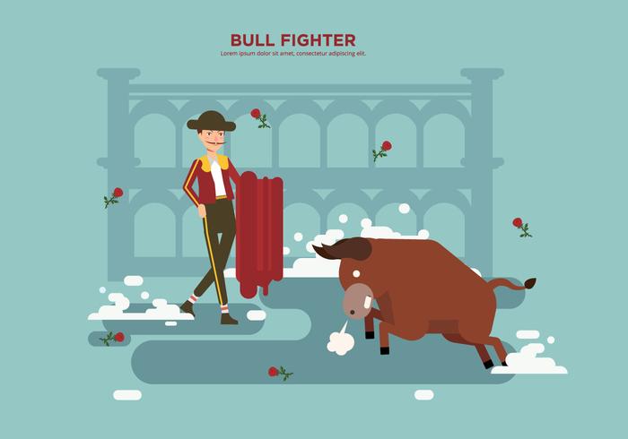 Libere el vector del combatiente de Bull