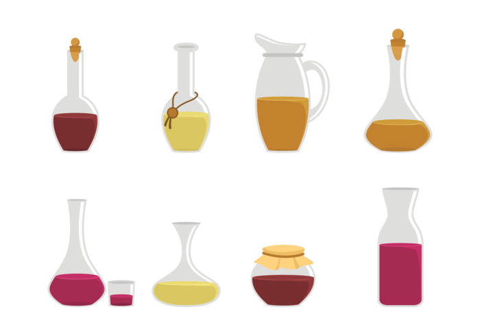 Decanter Icons Vector