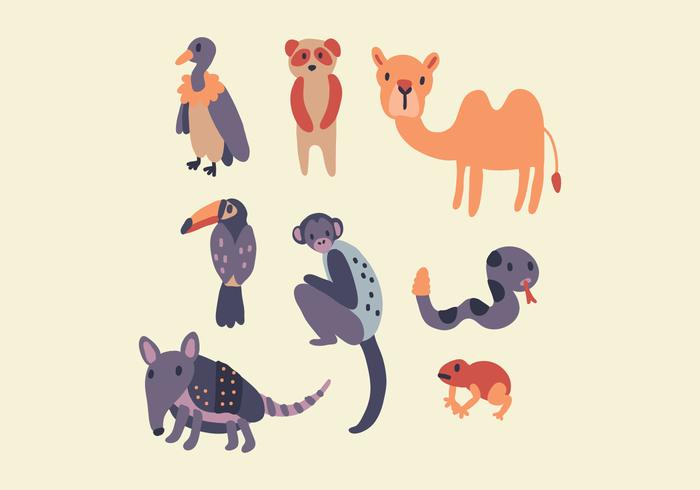 Animales amazónicos vector