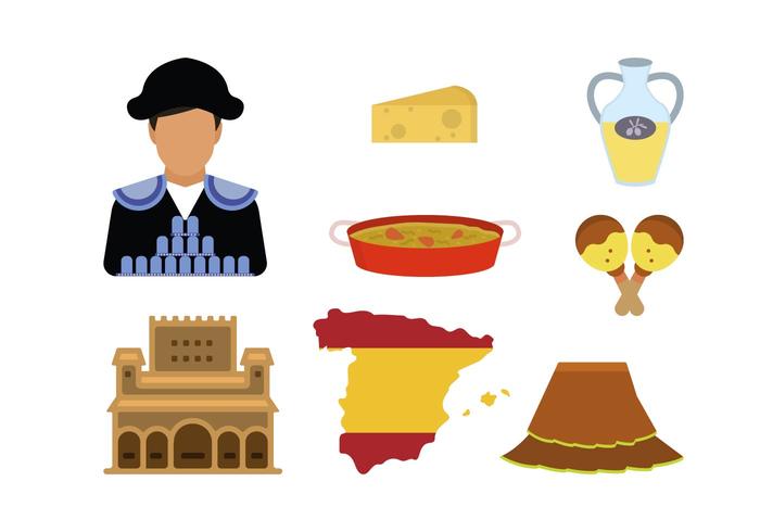 Flat Spain Vectors