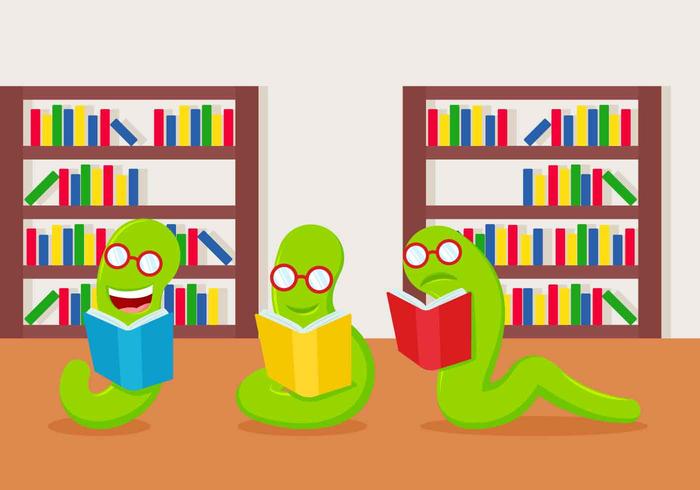 Free Outstanding Bookworm Vectors Free Outstanding Bookworm Vectors
