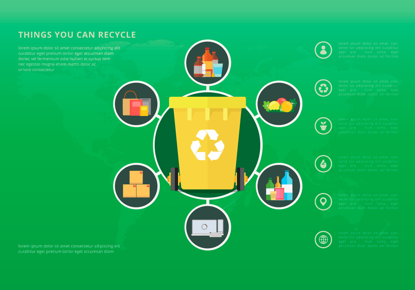 Life of Nature. Recycle Process. 157672 Vector Art at Vecteezy