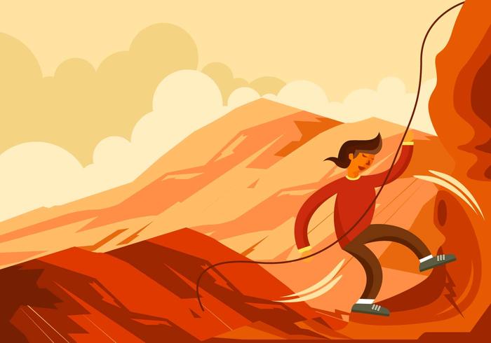 Rock Climbing Vector