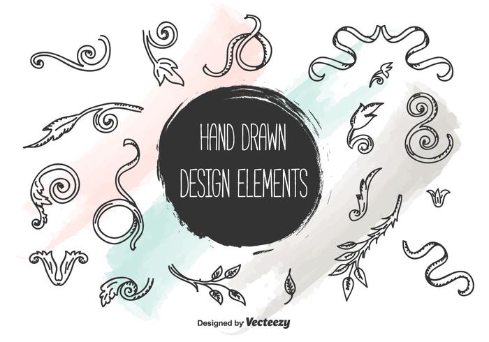 Hand Drawn Design Elements vector