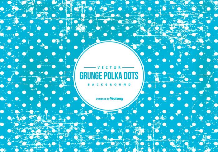 Blue Grunge Polka Dot Background vector