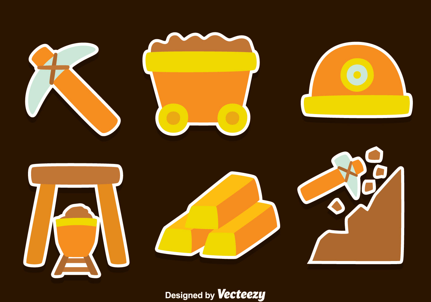 Gold Rush Element Vectors 157788 Vector Art at Vecteezy