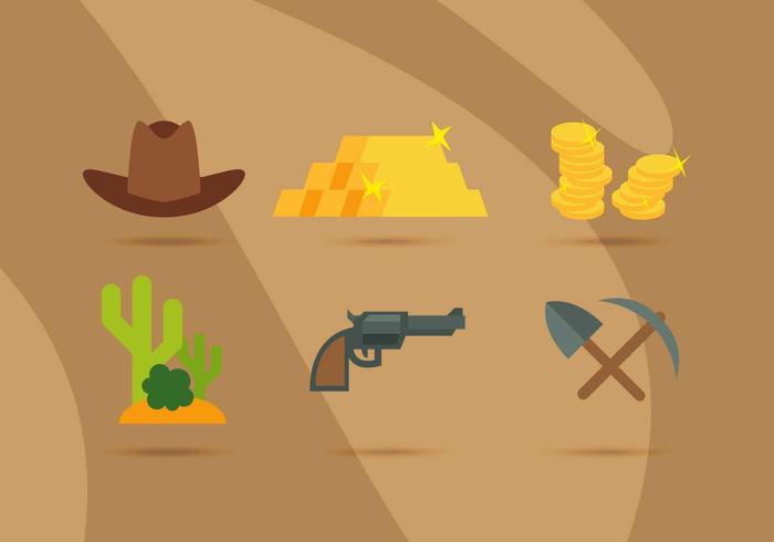 Gold Rush Objects Vector Gold Rush Objects Vector