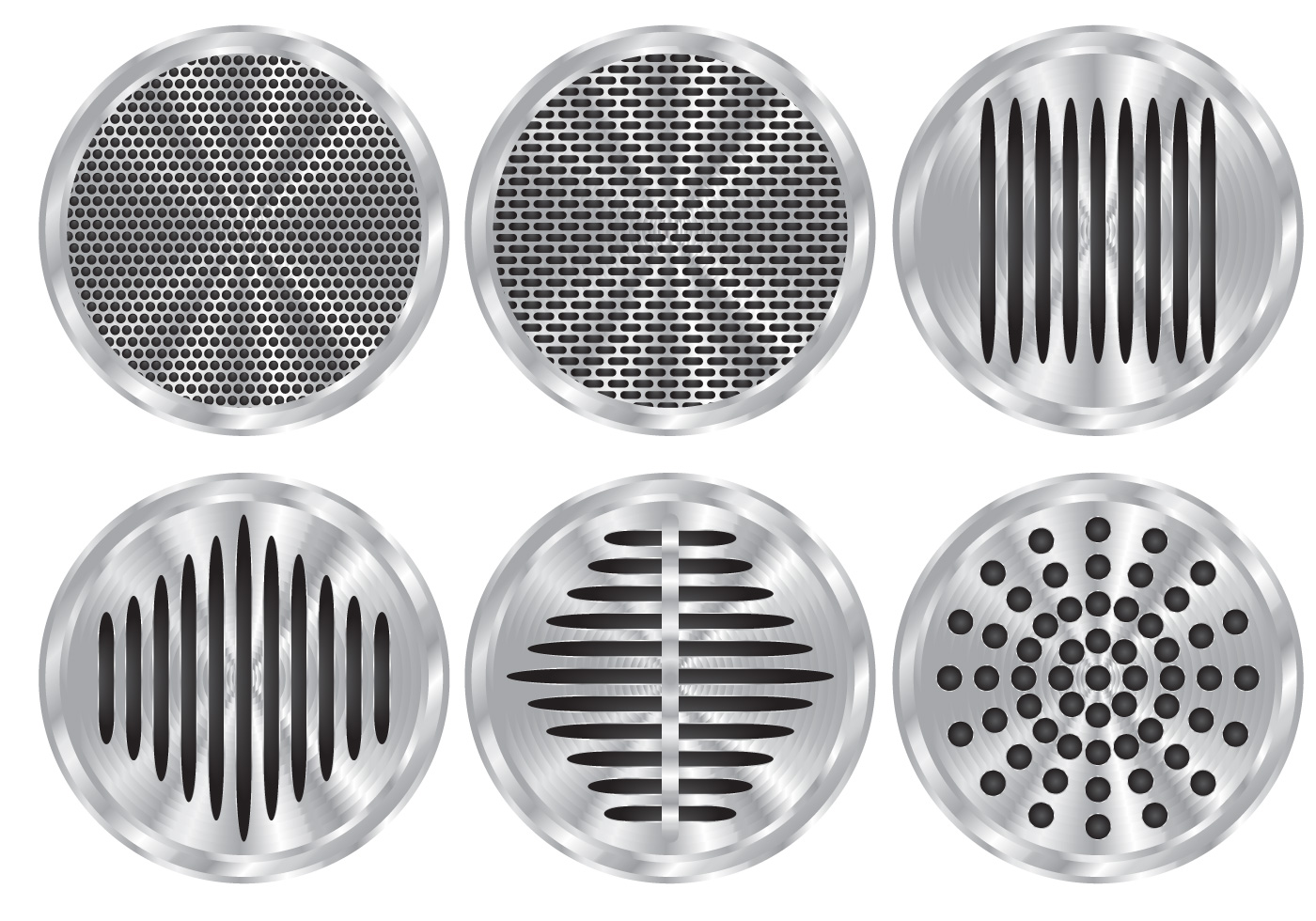 Six Speaker Grill Vectors 157795 Vector Art at Vecteezy