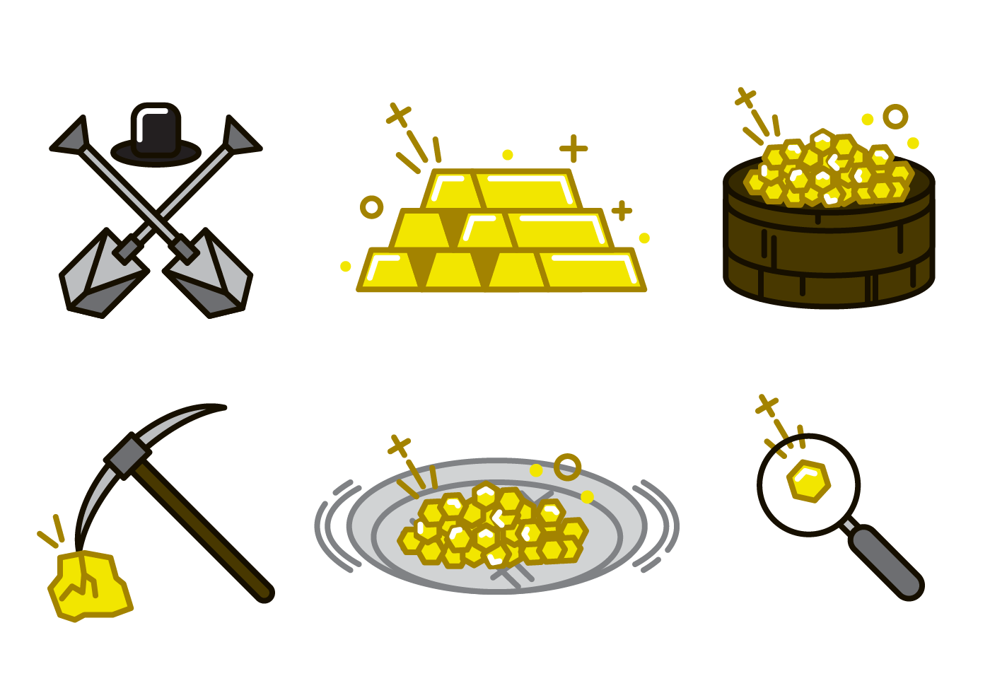 Gold Rush Vector 157816 Vector Art at Vecteezy