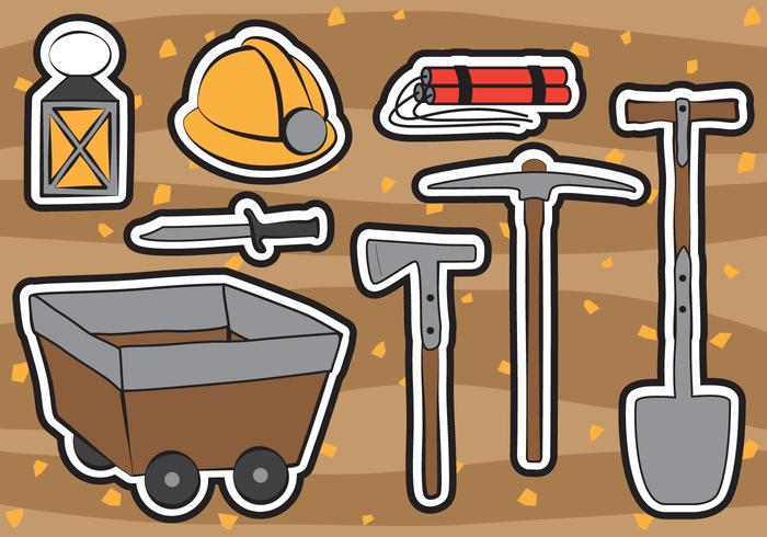 Gold Miner Vector Set