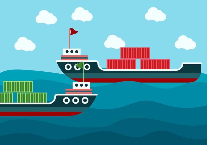 Shipyard Background Vector