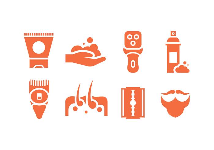 Shave vector icons