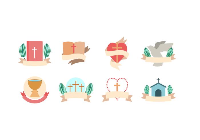 Free Cross and Churches Vector Icons