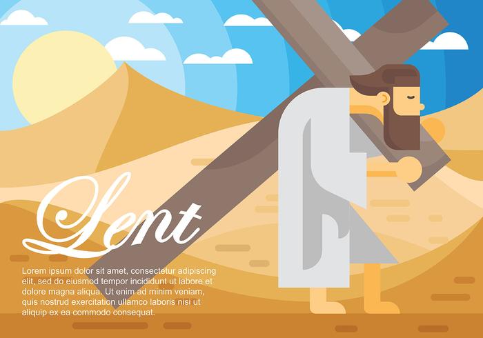 Lent Vector Illustration