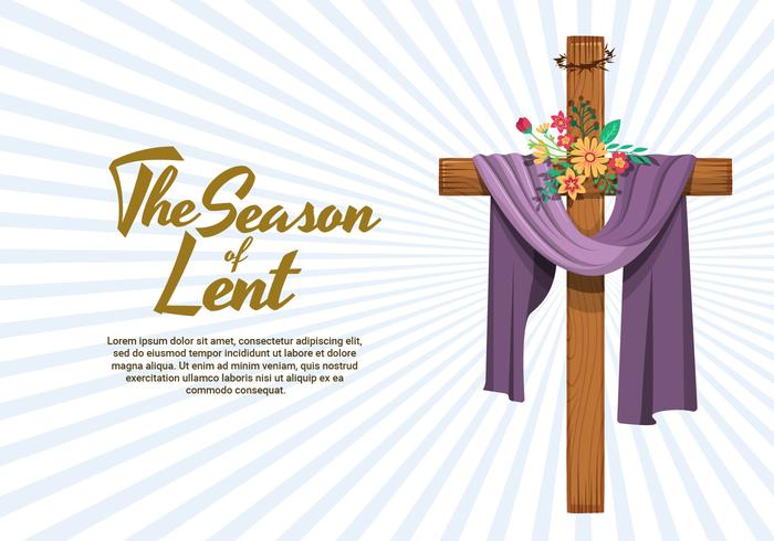 The Season Of Lent Vector Illustration