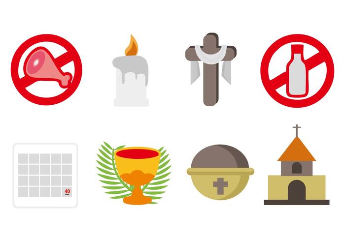 Free Lent Icons Vector
