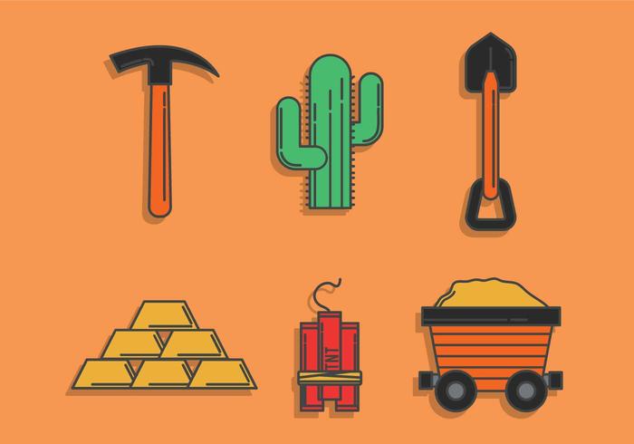 Gold Rush Vector Set