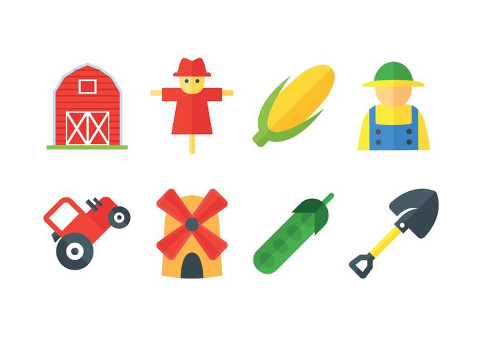 Fresh farm vector icons