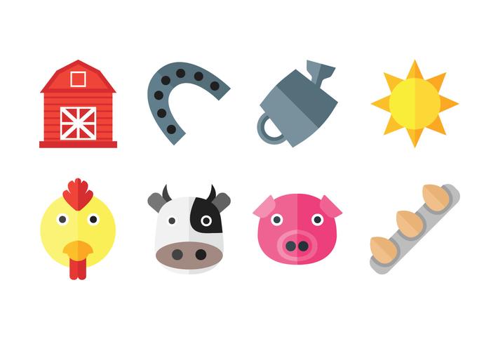 Fresh farm vector icons Fresh farm vector icons