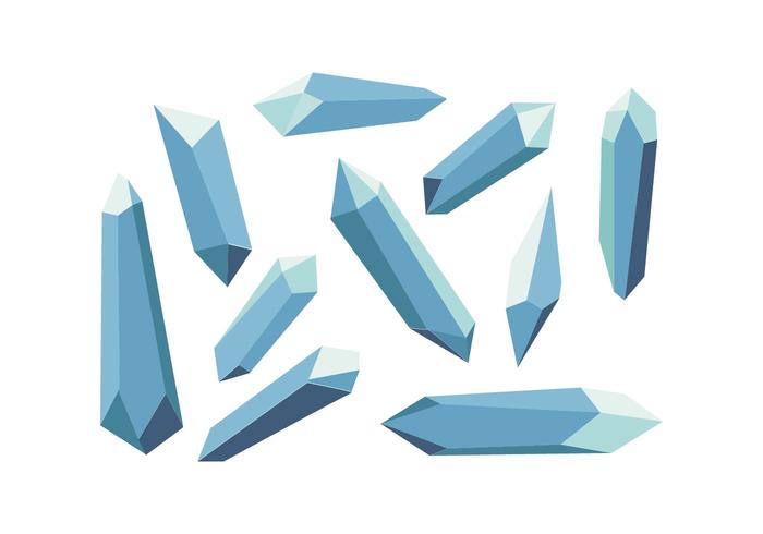 Free Crystals Forma De Vector