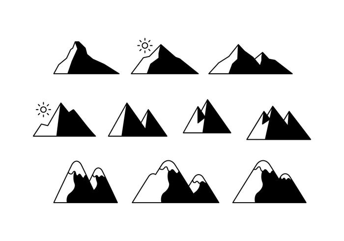 Free Mountains Icon Vector