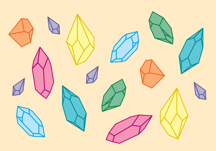 Crystal Shapes vector