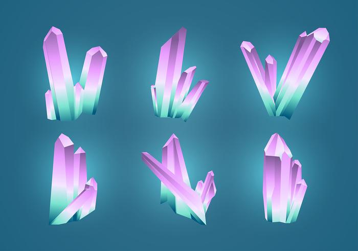 Quartz Set Free Vector