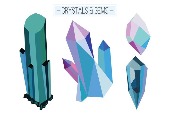 Crystals  Gems Vector