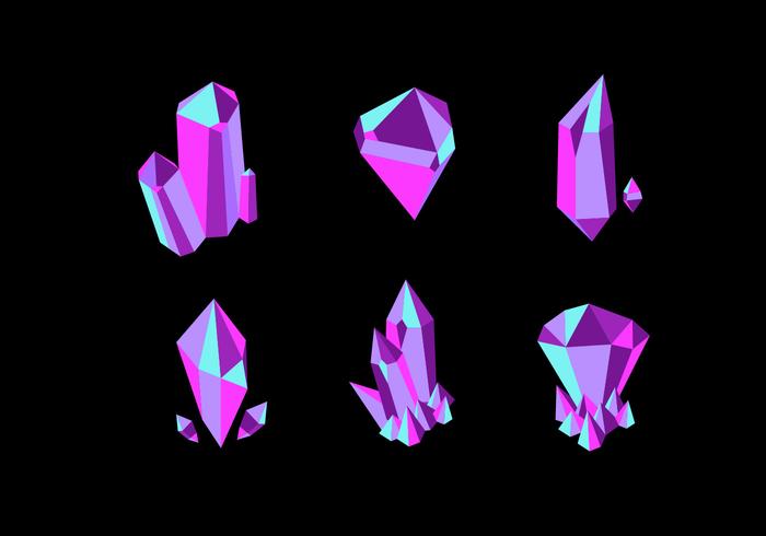 Quartz Crystal Vector Collection 