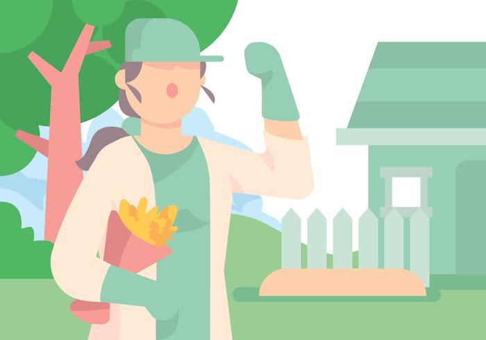 Gardener Tradesman Expert Vector 