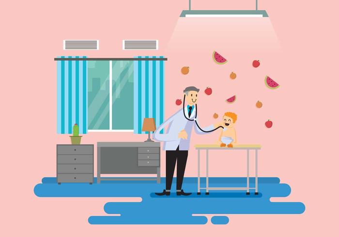 Free Pediatrician Illustration vector