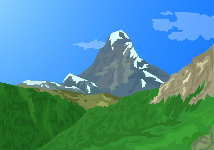 Alpes Matterhorn Suiza Montañas vector