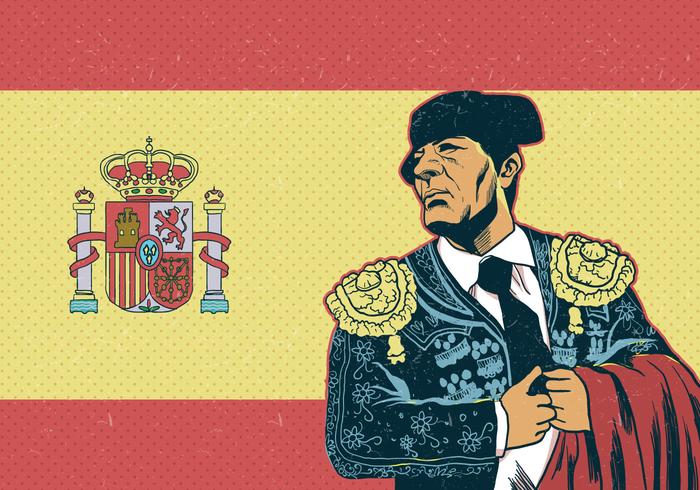 Spain Bull Fighter Vector 
