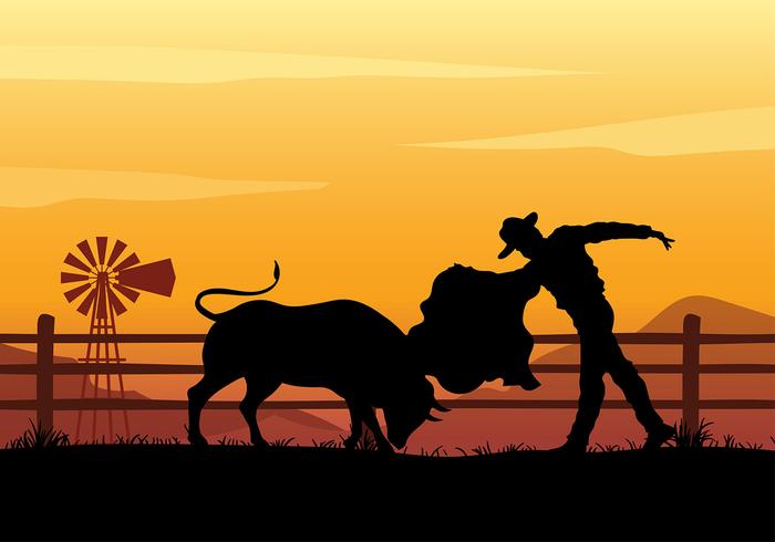 Bullfighter formación vector libre