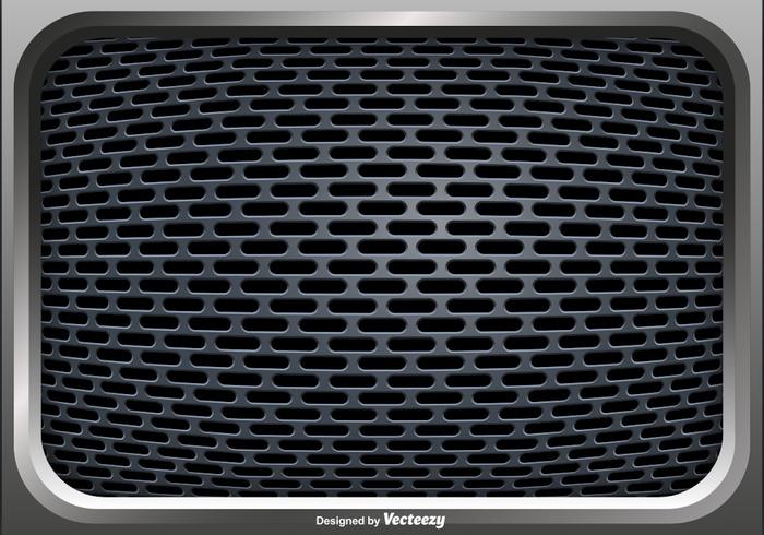 Vector Illustration Of A Speaker Grill