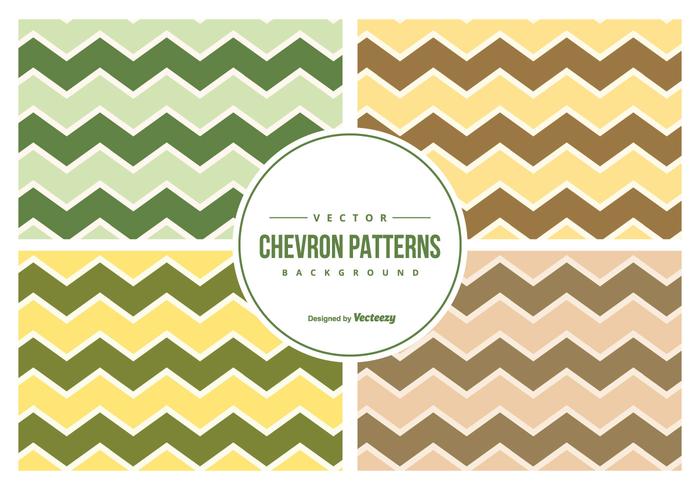 Colección de patrones de Chevron Vector