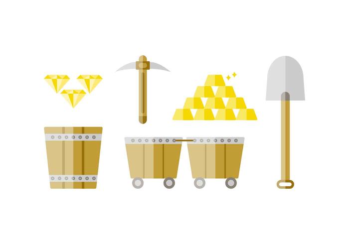 Free Outstanding Gold Rush Vectors