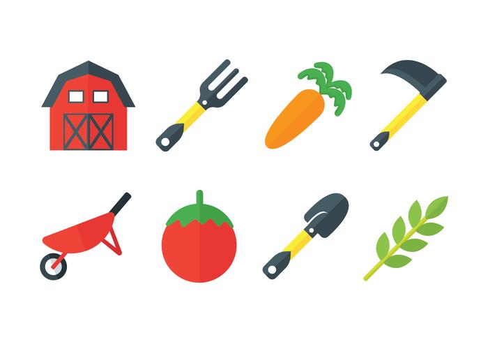 Fresh farm vector icons