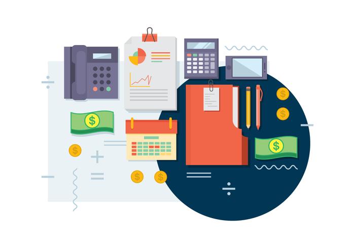 Free Bookkeeping Vector Illustration