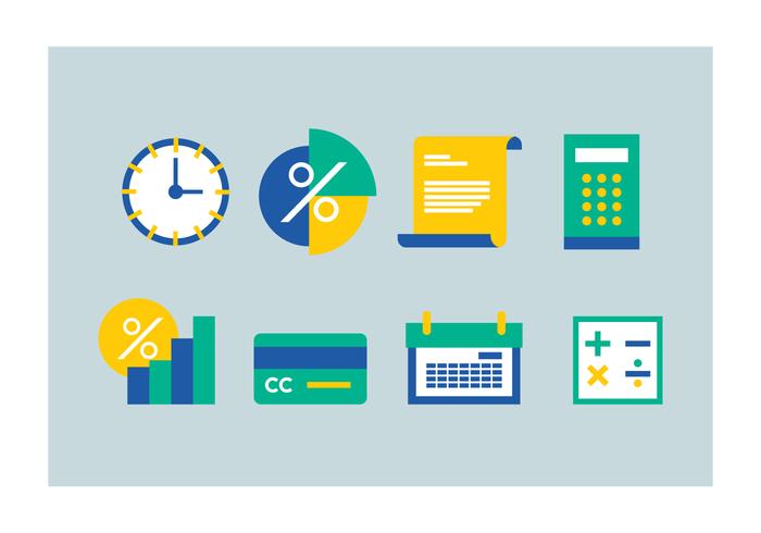 Free Bookkeeping Icons vector